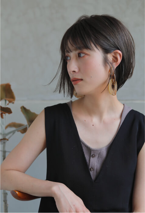 キリっと大人ボブ